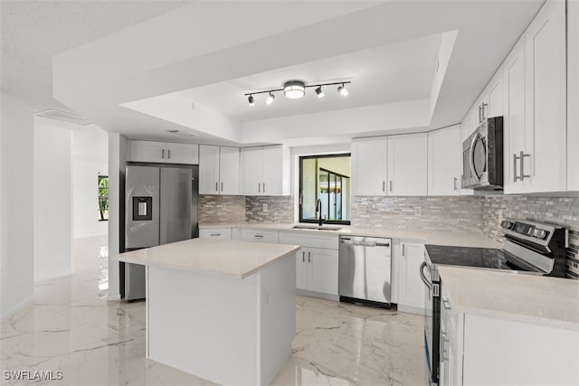 1306 SW 10th Pl, Cape Coral, FL 33991 - kitchen with stainless steel appliances, a sink, healthy amount of natural light, and backsplash
