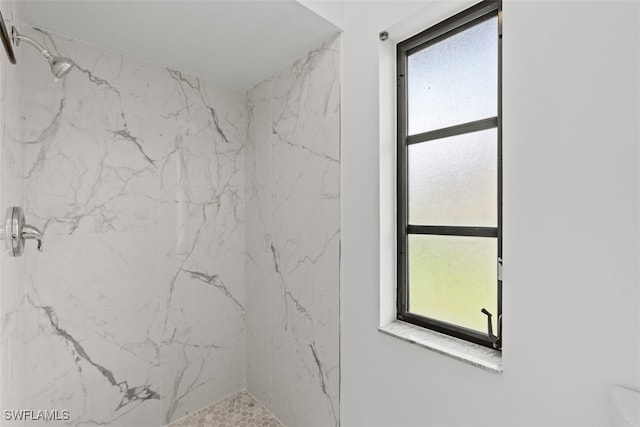 1306 SW 10th Pl, Cape Coral, FL 33991 - full bath featuring a marble finish shower and plenty of natural light