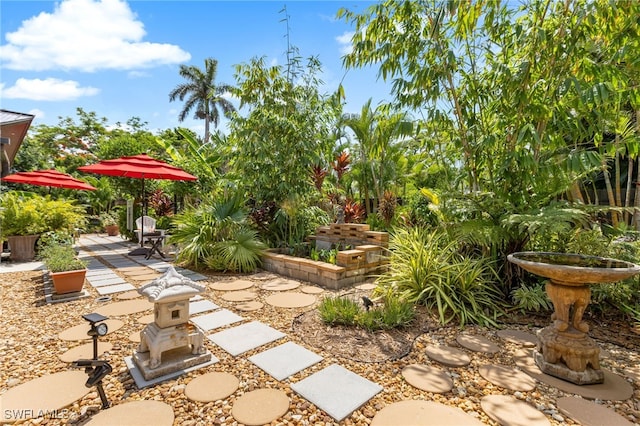5631 Shaddelee Ln W, Fort Myers, FL 33919 - view of yard featuring a patio area