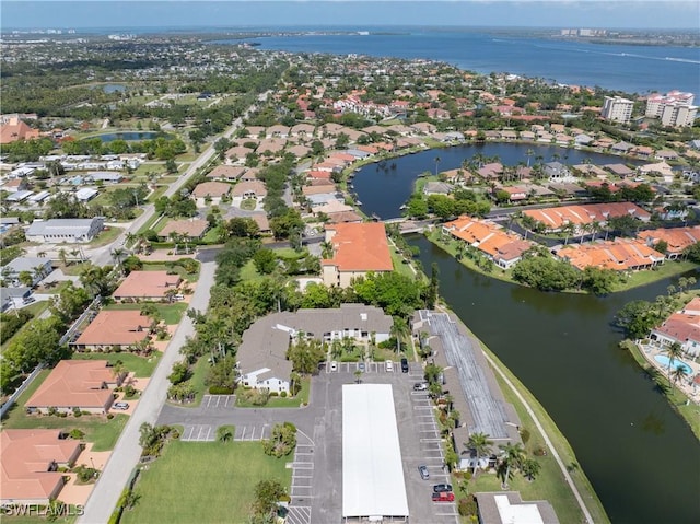 5483 Peppertree Dr Unit 1, Fort Myers, FL 33908 - aerial overview of property's location featuring a large body of water and nearby suburban area