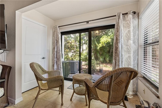 5483 Peppertree Dr Unit 1, Fort Myers, FL 33908 - sitting room featuring light tile patterned flooring and baseboards