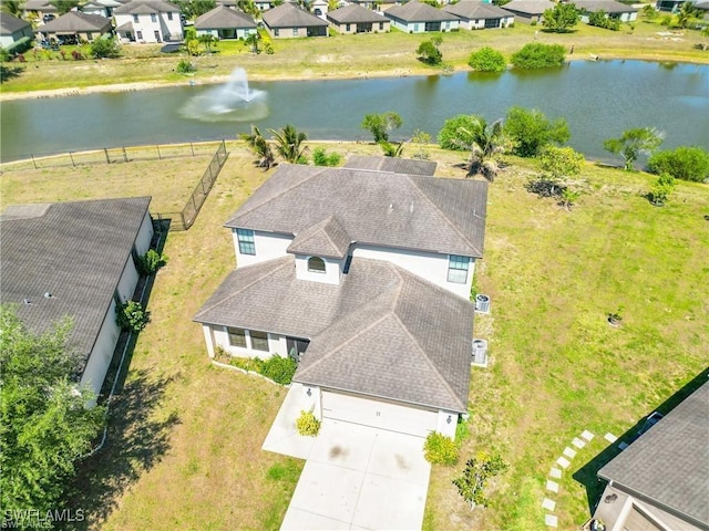 154 Shadowview Ct, Lehigh Acres, FL 33974 - aerial view of residential area featuring a nearby body of water