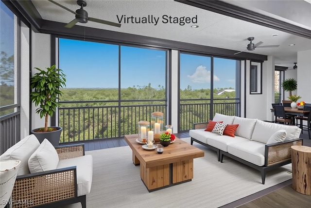 4771 Via Del Corso Ln Unit 302, Bonita Springs, FL 34134 - sunroom with healthy amount of natural light