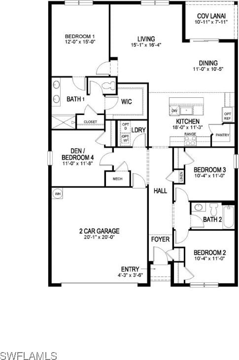 1255 Brumfield Xing, Fort Myers, FL 33905 - floor plan / room layout