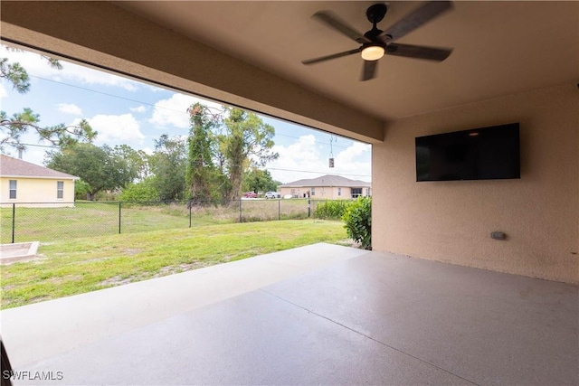 14121 Roof St, Fort Myers, FL 33905 - view of patio / terrace featuring a ceiling fan