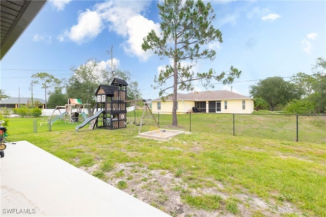 14121 Roof St, Fort Myers, FL 33905 - view of yard featuring a playground