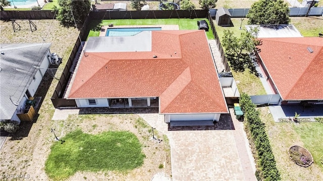 4924 20th Pl SW, Naples, FL 34116 - aerial view of property and surrounding area featuring a pool area