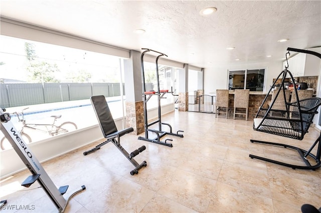4924 20th Pl SW, Naples, FL 34116 - exercise area featuring recessed lighting