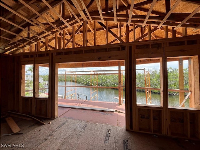 99 Blackbeard Way, Fort Myers Beach, FL 33931 - miscellaneous room with a water view and healthy amount of natural light