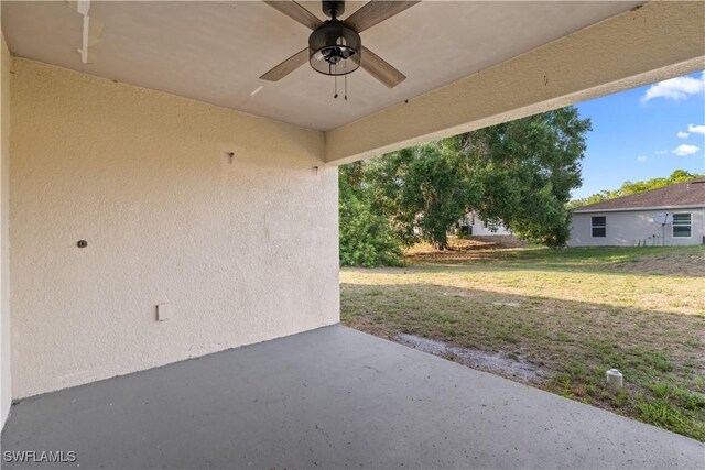 209 Meadow Rd, Lehigh Acres, FL 33973 - view of patio with ceiling fan