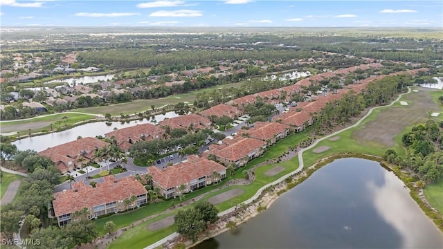 20051 Seagrove St Unit 1206, Estero, FL 33928 - aerial view of property's location featuring a nearby body of water, a golf club, and nearby suburban area