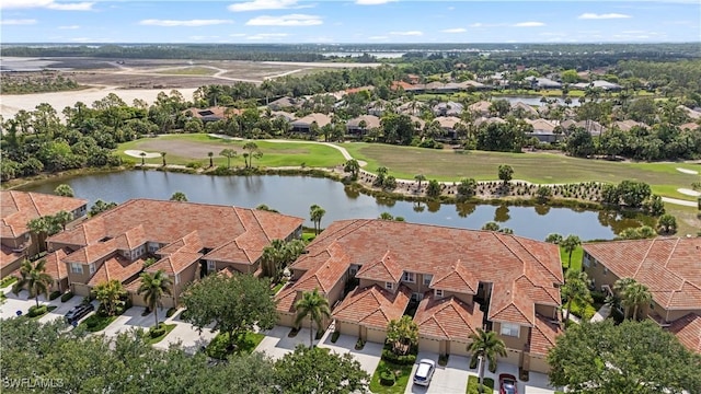 20051 Seagrove St Unit 1206, Estero, FL 33928 - aerial view of residential area with a large body of water and a golf club