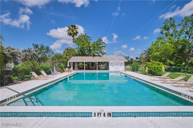 1051 Palm Ave Unit 117, North Fort Myers, FL 33903 - community pool with a patio area