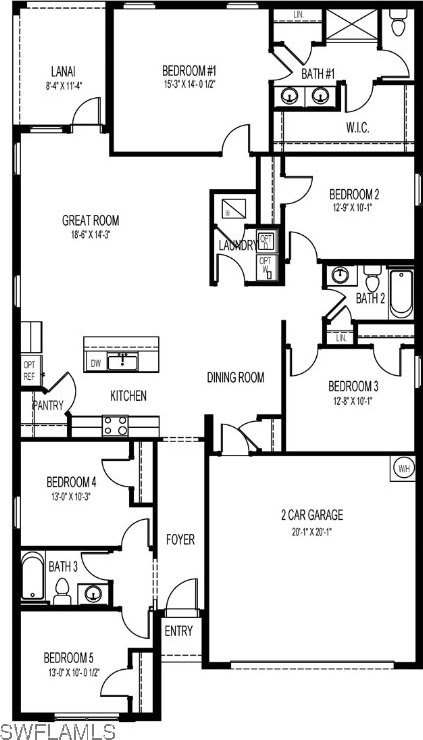 4135 Peaceful River Ln, Fort Myers, FL 33905 - floor plan / room layout