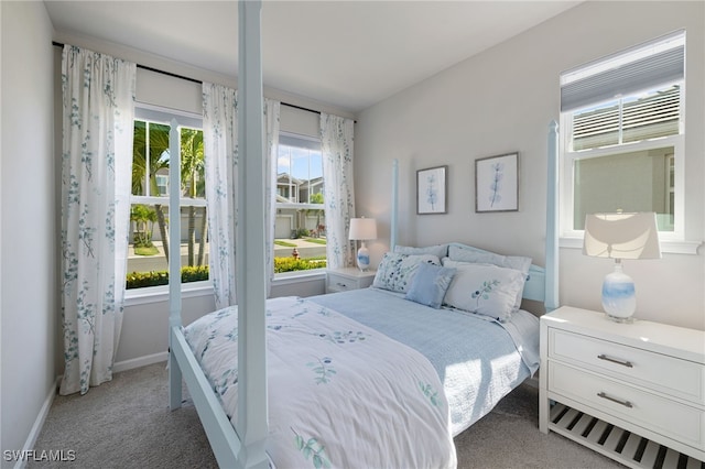 4665 Arboretum Cir Unit 101, Naples, FL 34112 - bedroom featuring carpet floors, multiple windows, and baseboards