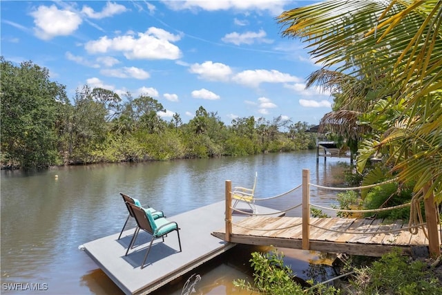 3500 Liberty St, Port Charlotte, FL 33948 - dock area featuring a water view
