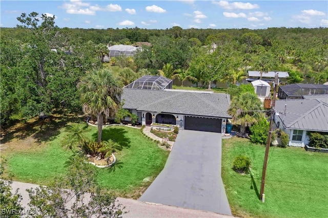 3500 Liberty St, Port Charlotte, FL 33948 - view of subject property with a heavily wooded area