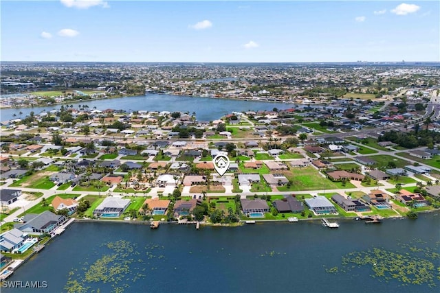 923 SW 4th Pl, Cape Coral, FL 33991 - aerial view of property's location featuring nearby suburban area and a nearby body of water