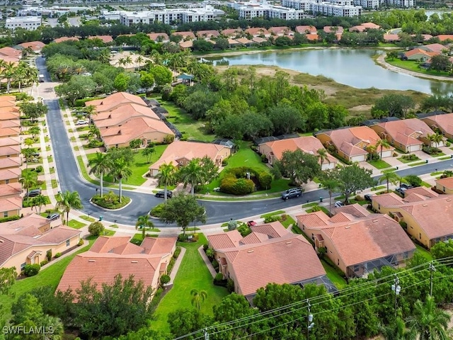 15137 Cortona Way, Naples, FL 34120 - aerial view of residential area with a nearby body of water