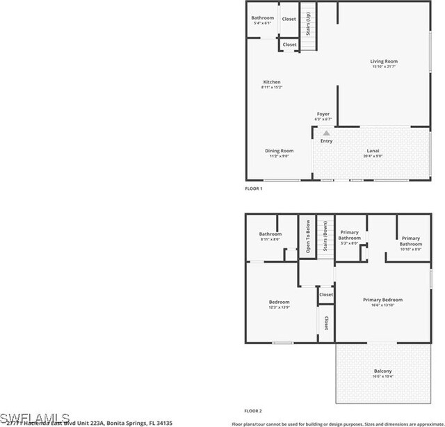 27771 Hacienda E Blvd Unit 223A, Bonita Springs, FL 34135 - floor plan / room layout