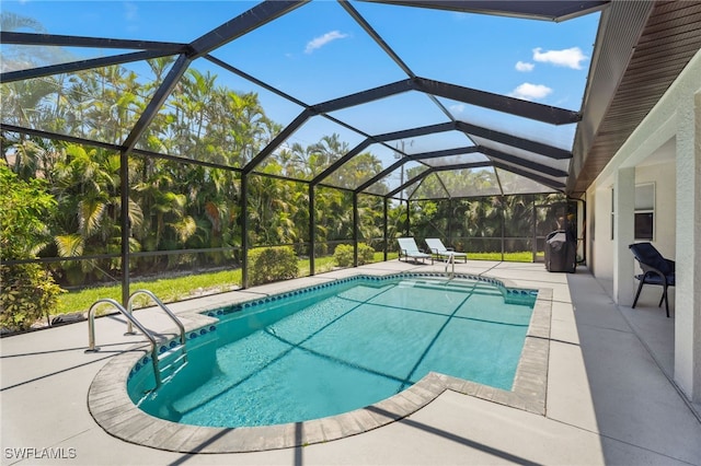 5119 SW 20th Ave, Cape Coral, FL 33914 - swimming pool with a patio and a lanai