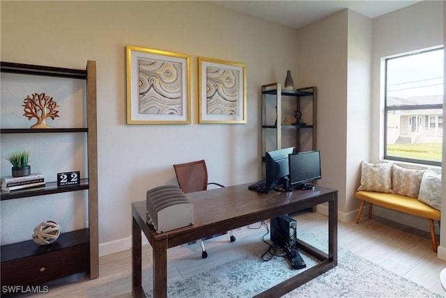 4426 Vasco St, Punta Gorda, FL 33950 - office area with light wood finished floors and baseboards