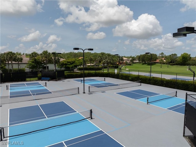 11164 Sparkleberry Dr, Fort Myers, FL 33913 - view of tennis court featuring community basketball court