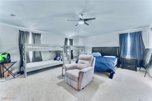 10329 Canal Brook Ln, Lehigh Acres, FL 33936 - carpeted bedroom with ceiling fan