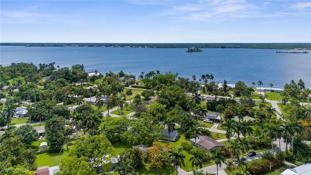 322 New York Dr, Fort Myers, FL 33905 - aerial perspective of suburban area with a nearby body of water