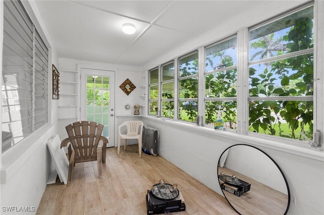 322 New York Dr, Fort Myers, FL 33905 - sunroom featuring wood finished floors
