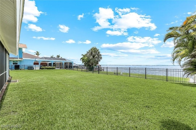 2250 SE 28th St, Cape Coral, FL 33904 - view of yard featuring a water view