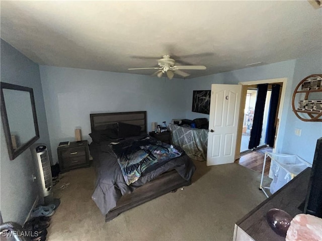 4767/4765 22nd St SW, Lehigh Acres, FL 33973 - carpeted bedroom featuring heating unit and ceiling fan