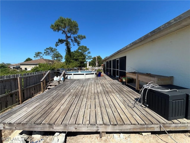 4767/4765 22nd St SW, Lehigh Acres, FL 33973 - view of wooden terrace