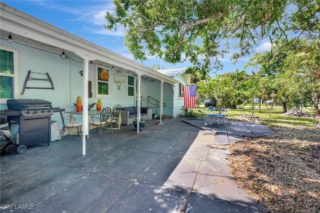 2153 Twin Brooks Rd, North Fort Myers, FL 33917 - view of patio / terrace featuring area for grilling