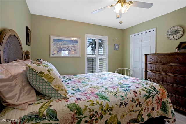 516 SE 14th Ter, Cape Coral, FL 33990 - bedroom with a ceiling fan