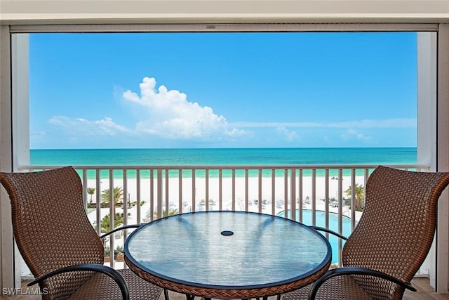 3443 Gulf Shore Blvd N Unit 409, Naples, FL 34103 - balcony with view of water and beach