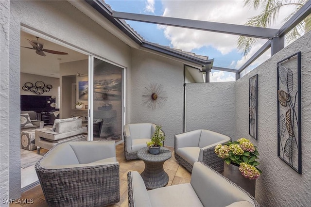 13461 Bridgeford Ave, Bonita Springs, FL 34135 - view of patio / terrace with outdoor lounge area