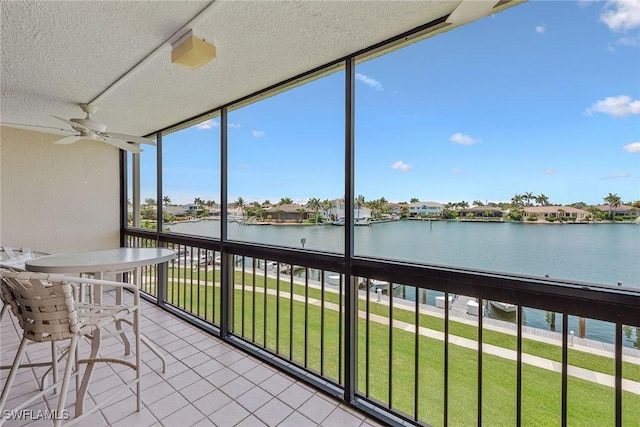 591 Seaview Ct Unit A306, Marco Island, FL 34145 - sunroom / solarium with a water view