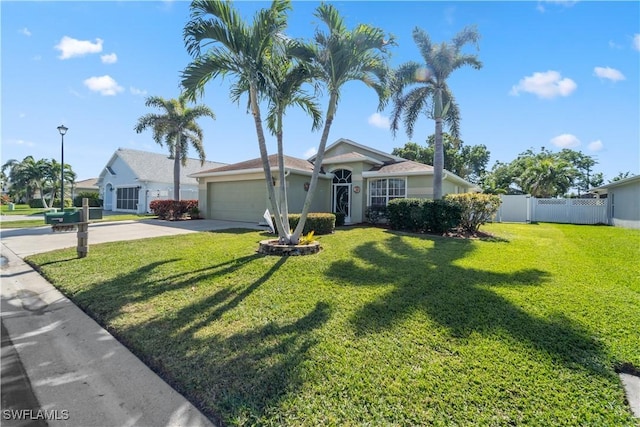 15721 Beachcomber Ave, Fort Myers, FL 33908 - ranch-style home with driveway and an attached garage