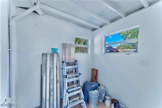 4101 Rainbow Dr, Fort Myers, FL 33916 - detailed view of beamed ceiling