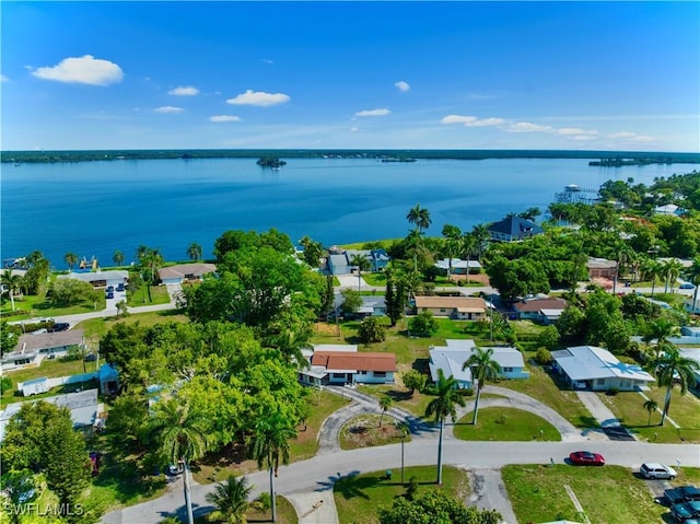4101 Rainbow Dr, Fort Myers, FL 33916 - aerial view of residential area featuring a large body of water