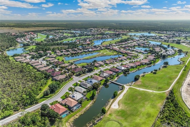 3659 Rollingwater Way N, Fort Myers, FL 33917 - aerial view of residential area featuring a nearby body of water