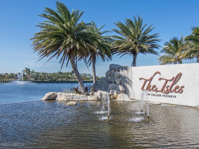 6478 Warwick Ave, Naples, FL 34113 - community sign featuring a water view