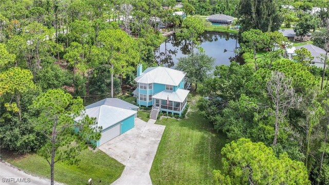 20433 Fern Cir, North Fort Myers, FL 33917 - view from above of property featuring a large body of water