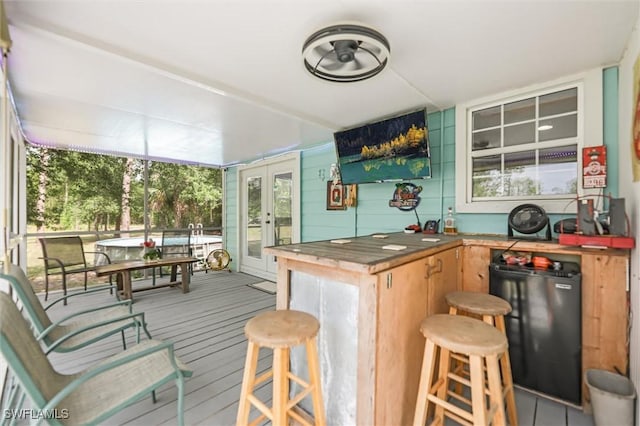20433 Fern Cir, North Fort Myers, FL 33917 - sunroom with french doors