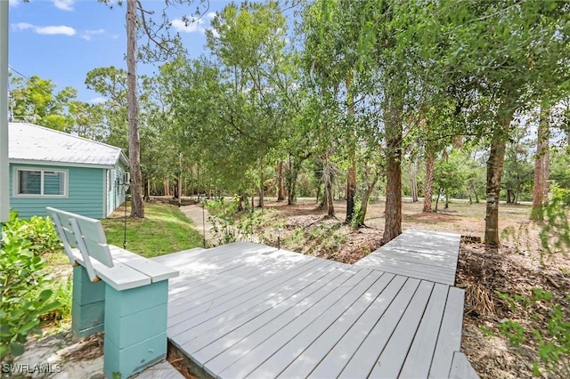 20433 Fern Cir, North Fort Myers, FL 33917 - deck with view of scattered trees