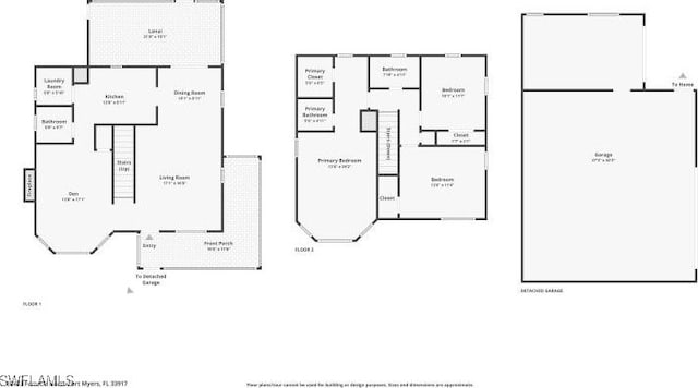 20433 Fern Cir, North Fort Myers, FL 33917 - view of property floor plan