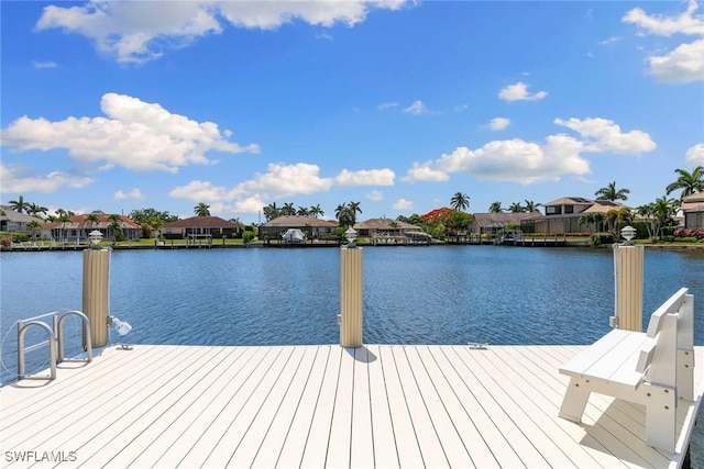 173 Gulfport Ct, Marco Island, FL 34145 - dock area featuring a residential view and a water view