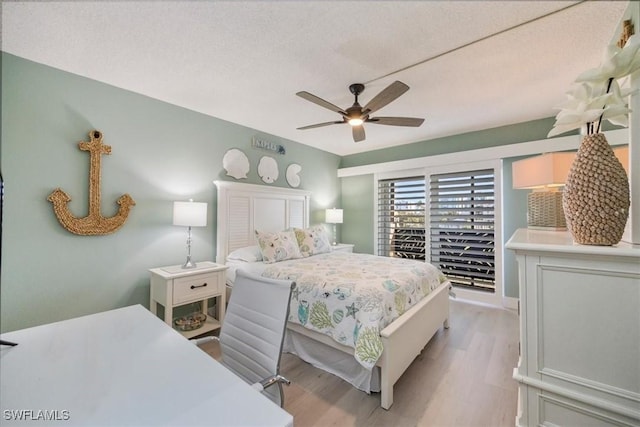 3200 Gulf Shore Blvd N Unit 403, Naples, FL 34103 - bedroom featuring light wood finished floors and a ceiling fan