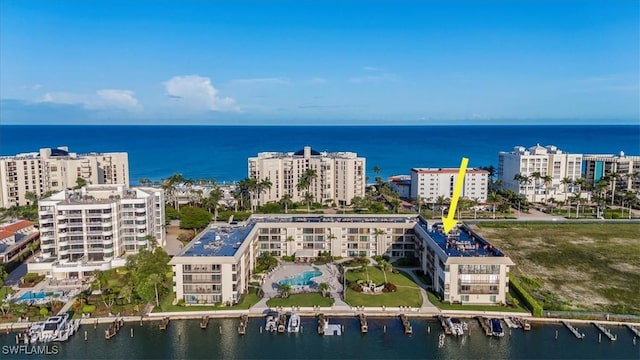3200 Gulf Shore Blvd N Unit 403, Naples, FL 34103 - bird's eye view of a nearby body of water and apartment complex